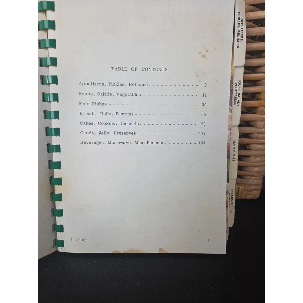 Ladies Friendship Circle Cookbook Concord,‎ NC 1983 Vintage Local Recipe Book
